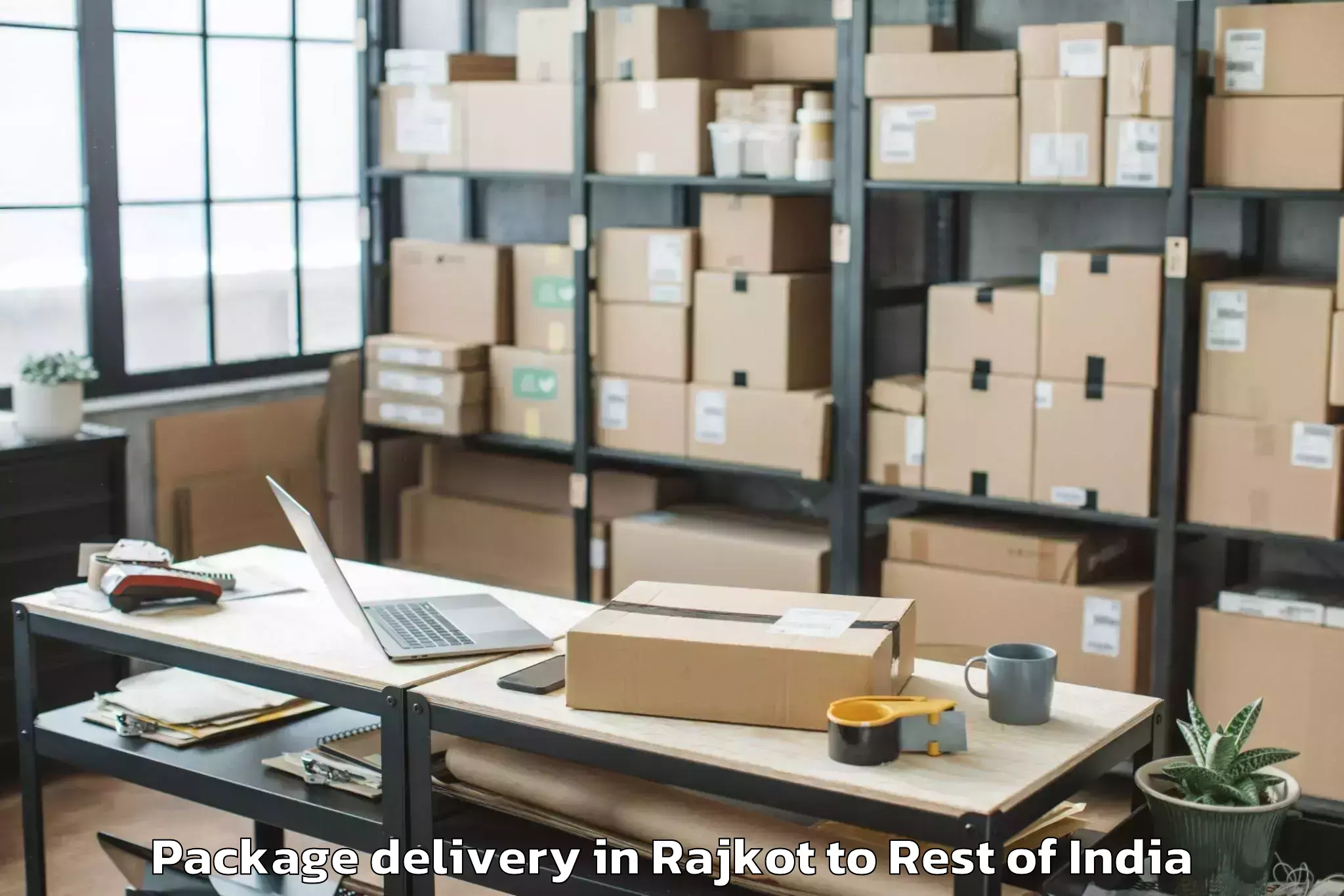 Quality Rajkot to Kargil Package Delivery